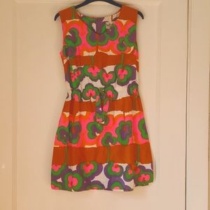 Colorful funky retro dress